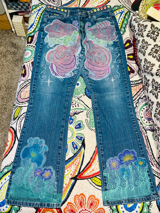 Butterfly in the Garden Jeans