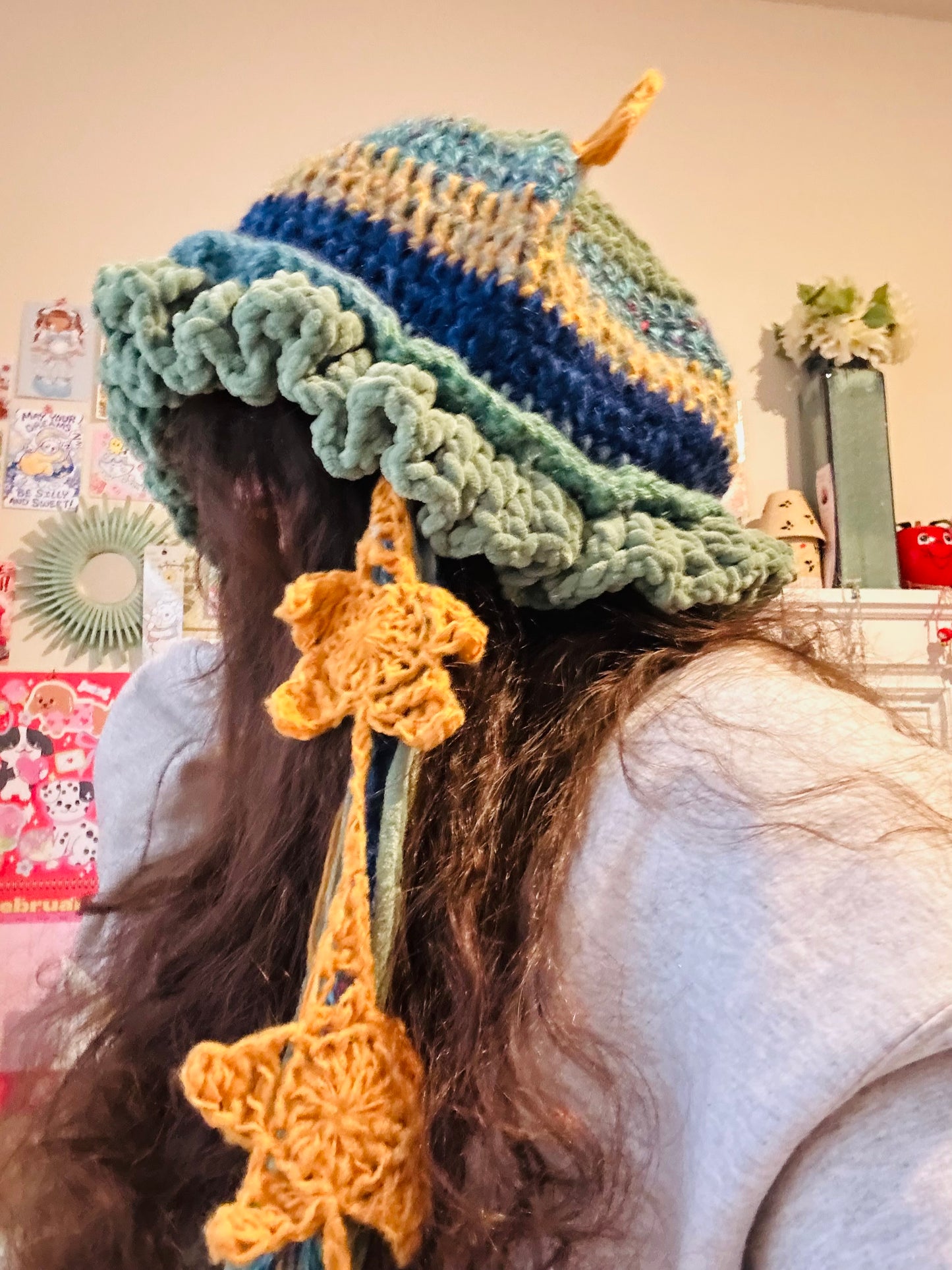 Starry Night Crochet Jellyfish Hat