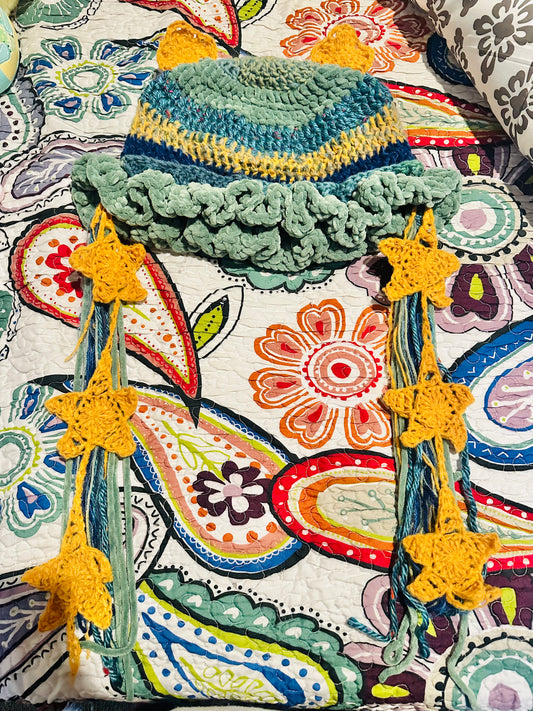 Starry Night Crochet Jellyfish Hat