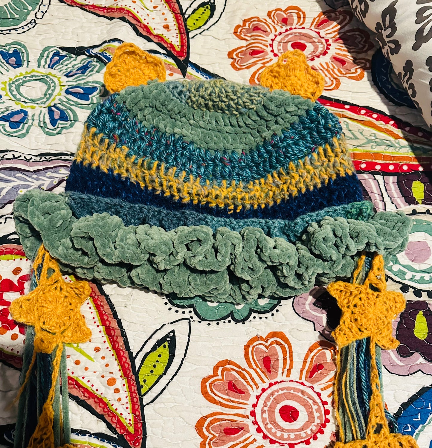 Starry Night Crochet Jellyfish Hat