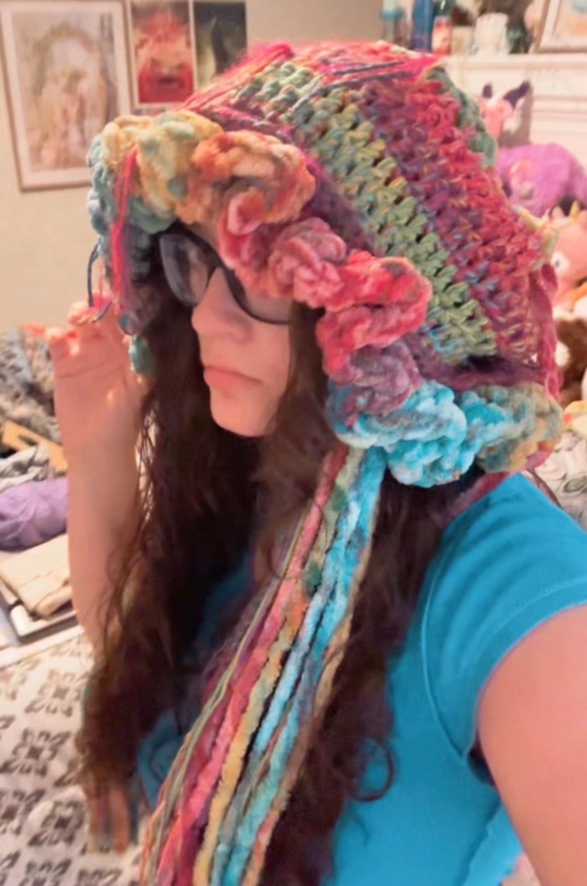 Rainbow Pride Jellyfish Hat