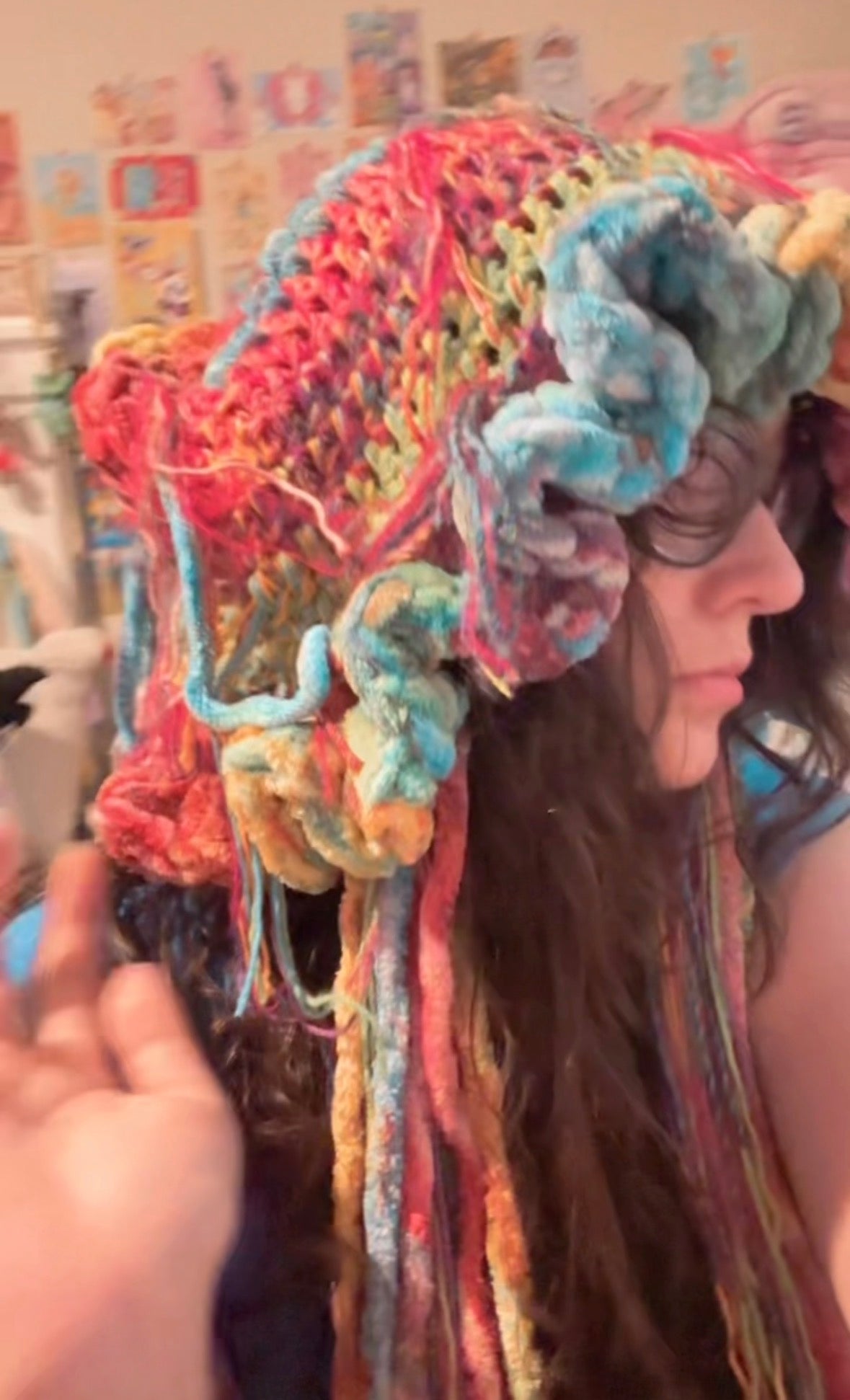 Rainbow Pride Jellyfish Hat