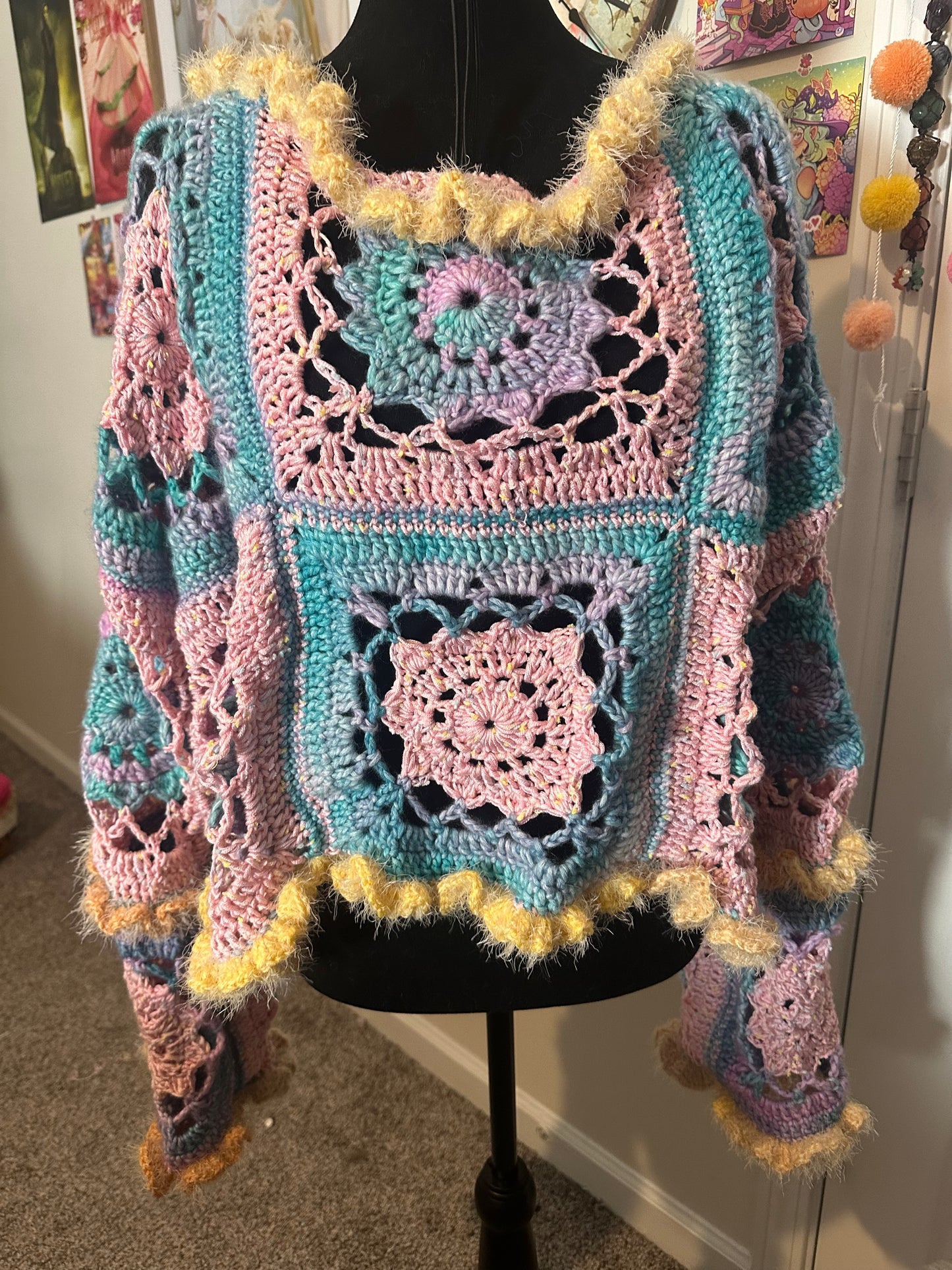 Rapunzel Crochet Granny Sweater