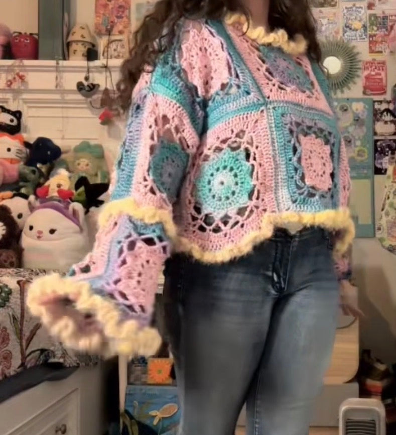 Rapunzel Crochet Granny Sweater