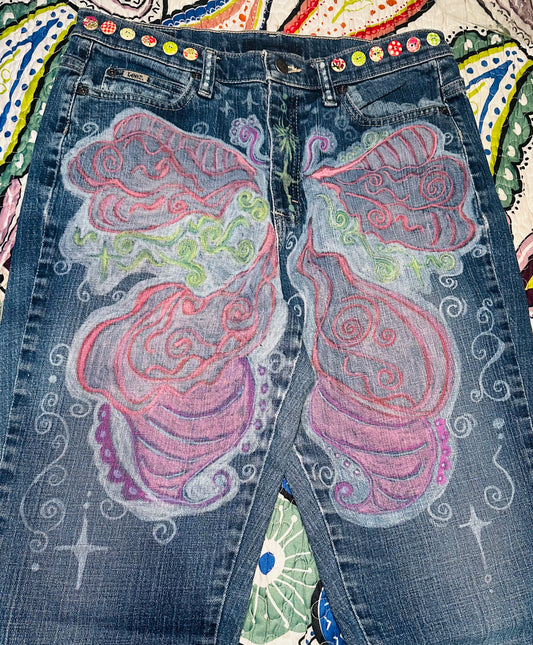 Butterfly in the Garden Jeans