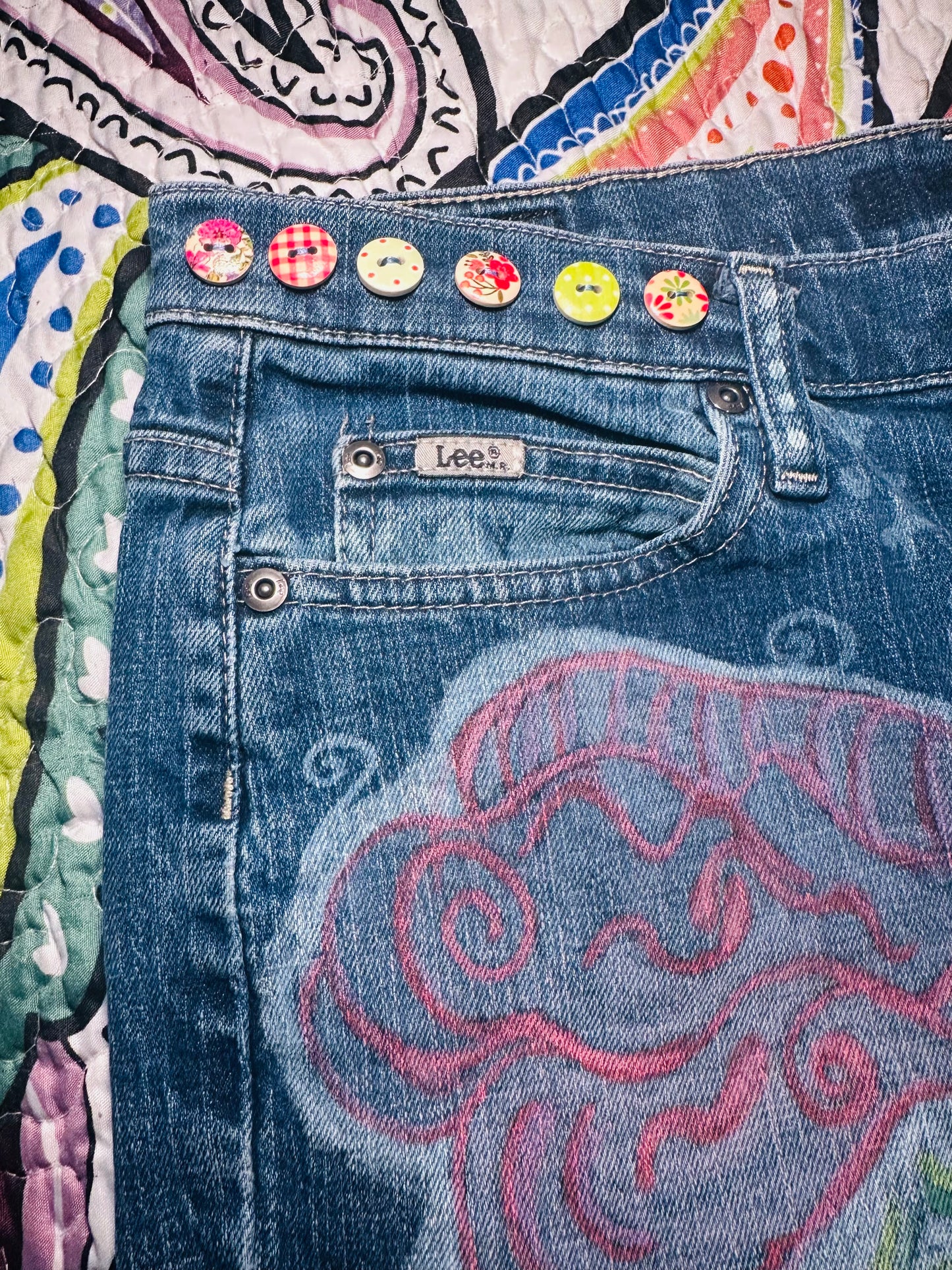 Butterfly in the Garden Jeans